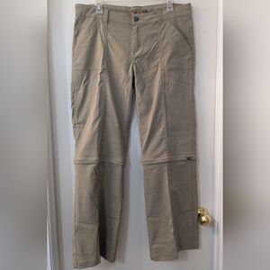 Prana Breathe Convertible Shorts/Pants Women's Size 14 Outdoor Hiking EUC